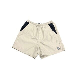 Chaps Ralph Lauren Mens Beige‎ Swim Trunks Shorts Elastic Waist Medium